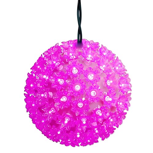 Esfera LED rosa 7.5 pulgadas, 100 LED, grado comercial
