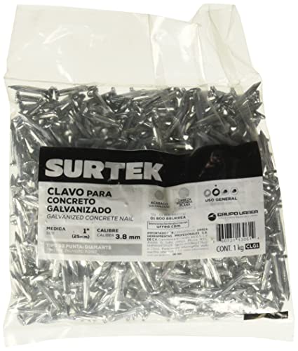 Encuentra clavo especial para concreto marca surtek, en la categoría de tornillos, tuercas y arandelas. Clavo especial para concreto Marca Surtek 1