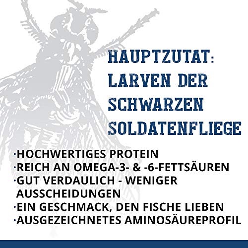 Fluval Bug Bites Fischfutter, mit Insektenlarven, fuer tropische Fische, langsam sinkendes Granulat 1,4-2,0mm, 125g