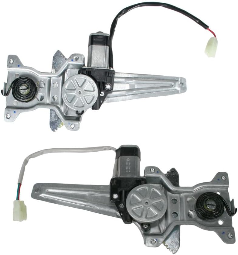 TRQ Rear Power Power Window Regulator & Motor Assembly Set Compatible with 2004-2006 Lexus RX330 2007-2009 RX350 2006-2008 RX400h 2002-2006 Toyota Camry