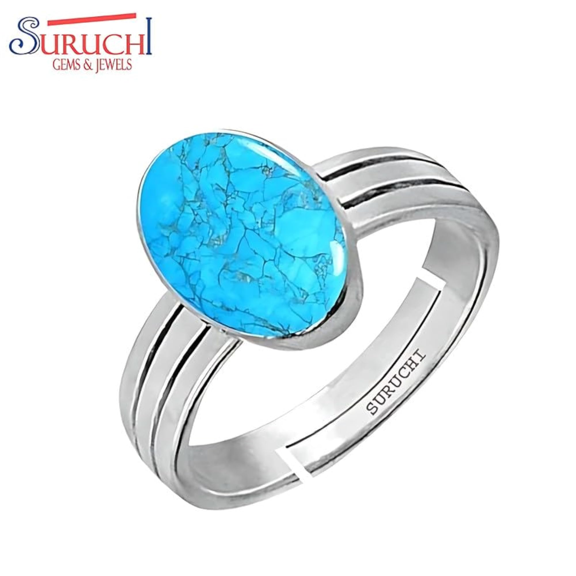 Turquoise Adjustable Sterling Silver Ring, Astrological Gemstone