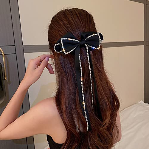 Pinza para cabello con lazo grande y diseño francés miniatura 1