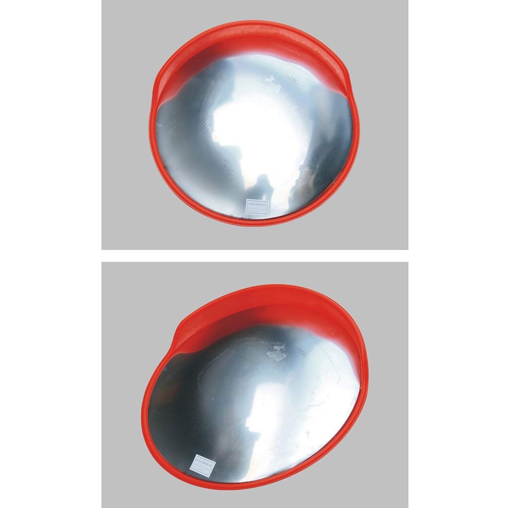 Specchio di Sicurezza Stradale Convesso Grande da 100 cm per vialetti di Accesso, Specchio Esterno Rotondo HD, Soluzione di Sicurezza per incroci Durevole e Non deformabile