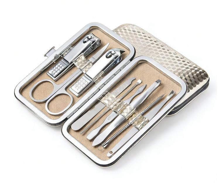 9pcs Nail Clippers Kit Ultra Sharp Sturdy Fingernail Cutters Professional Nail Clippers Pedicure Care Tools Toenail Clipper Cutters