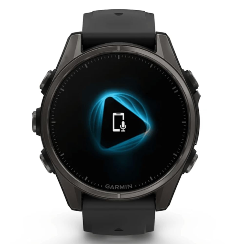 Garmin Bright Amoled Fenix 8-43 MM | Fino a 29 giorni di durata della batteria in modalità Smartwatch | Monitoraggio della salute e della ricchezza 24/7 Altoparlante integrato, microfono e torcia LED