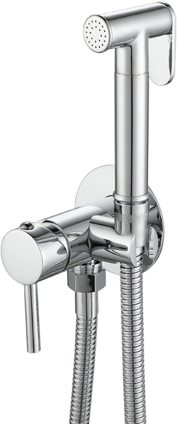 Kit de douche pour toilettes en laiton finition chrome haut de gamme