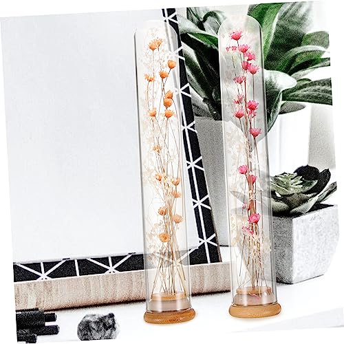 Everlasting Flower Wishing Vase 2pcs Dried Bouquet en Botella miniatura 3