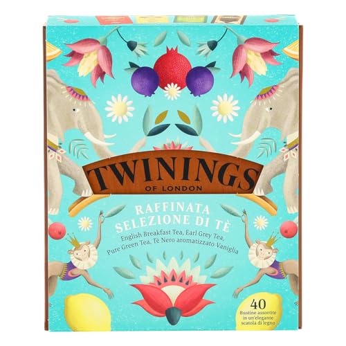 Twinings Box 40 Tea Selection Boîte en bois 40 thé