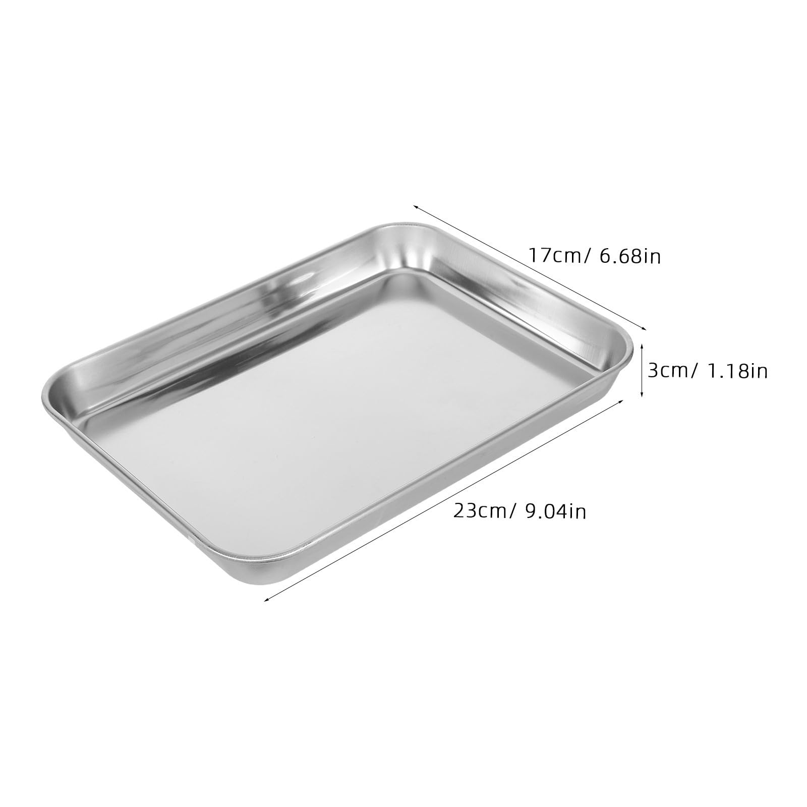 Bandeja para Hornear Fácil de Usar y Almacenamiento de Alimentos de Acero Inoxidable 304 Diseño Simple Adecuado para Bbq y Graduaciones