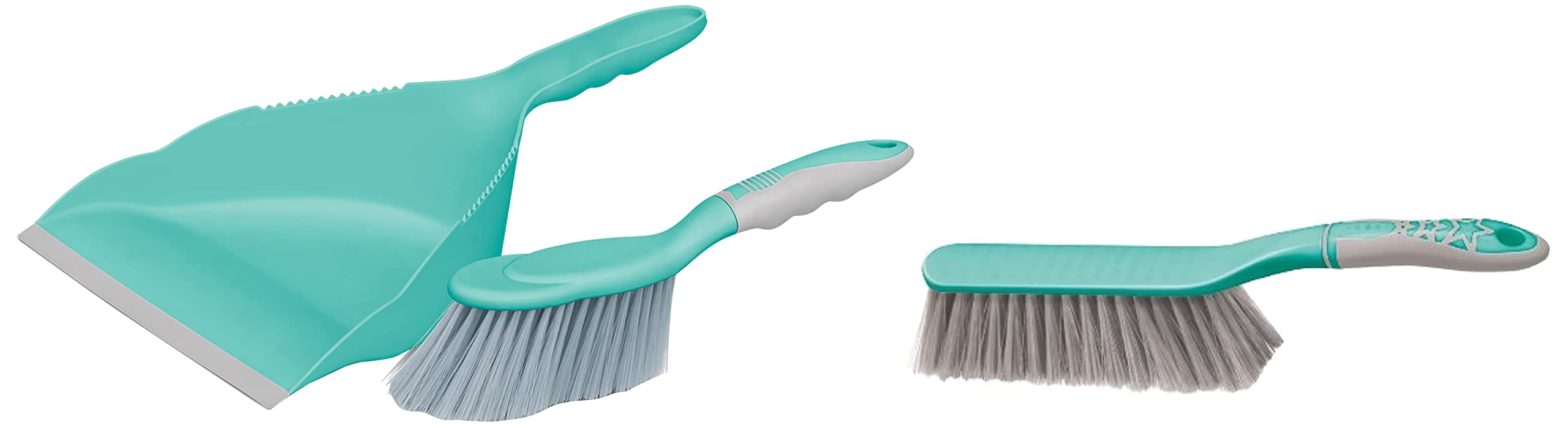 Spotzero By Milton Dustpan with Brush Plastic Multipurpose Dusting Brush Portable & Easy to Store, A