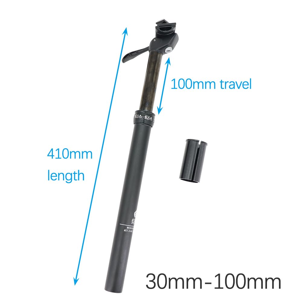 Tija Sillin 1 Uds tija de sillín cuentagotas Viaje Manual 175mm 125 150 Altura Ajustable 27,2 30,9 31,6 Control Palanca Bicicleta MTB