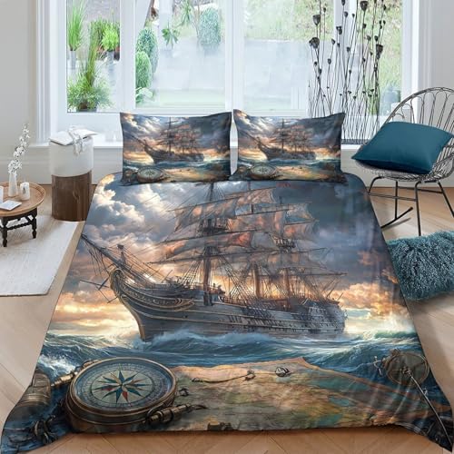 Housse de couette voilier 3D anti-tache inaltérable - 4