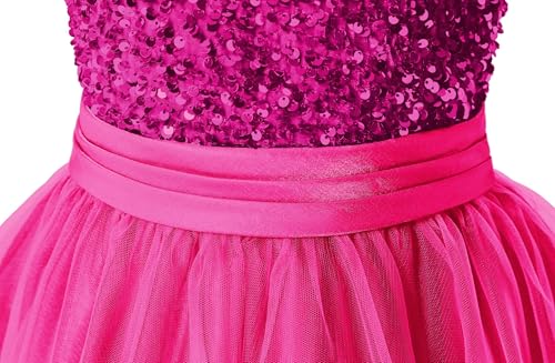 dideyttawl Knee Length Tiered Layered Tulle Flower Girls Dress Velvet Sequin Top Puffy Skirt Junior Bridesmaid Dresses4