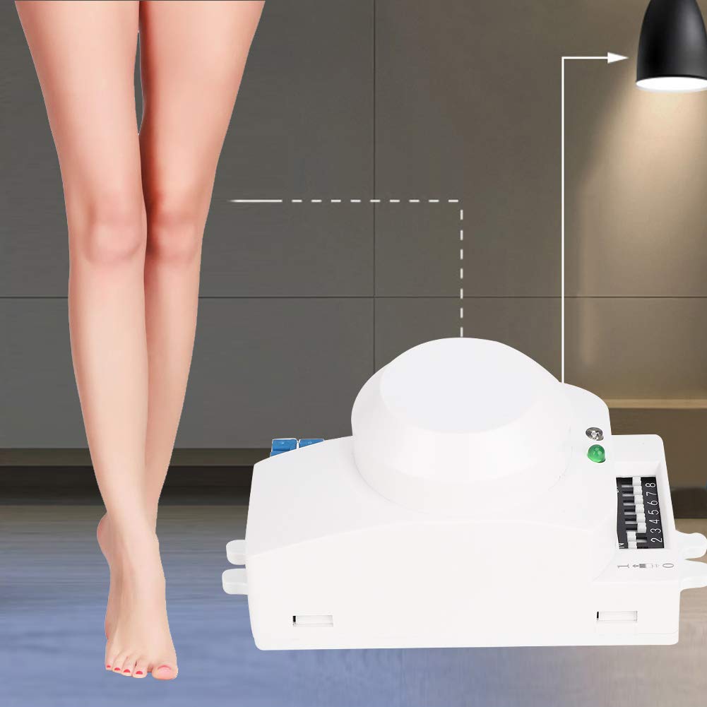 Sensore a Onde, Sensore di Rilevamento del Movimento, Interruttore della Luce di Movimento del Sensore del Corpo Umano Intelligente per Hotel Domestici