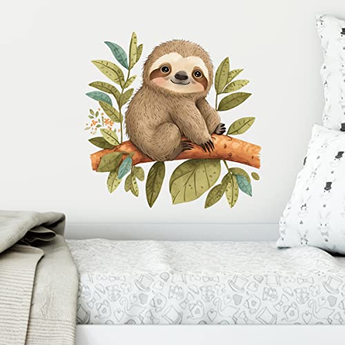 Vinilo Decorativo de Perezoso para Pared 38x38 cm miniatura 2