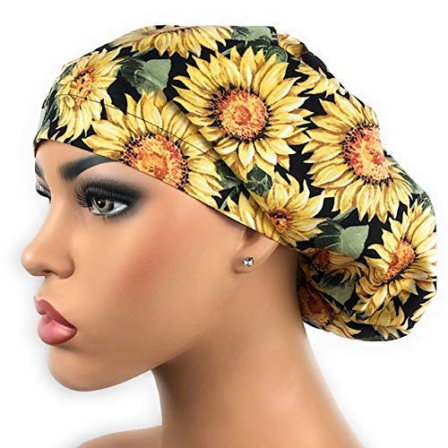 Sunflower Scrub Cap Women's European 
