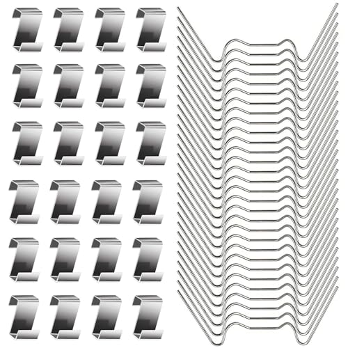 50pcs Greenhouse Glass Clips Greenhouse Clips, Greenhouse Accessories Stainless Steel Greenhouse Window Clips Glass Pane Fixings Clips, Fixing Clips Glazing Clips for Greenhouse Glass Clips