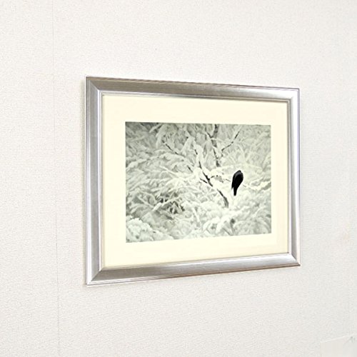 Amazon.co.jp: 東山魁夷『白い朝(10号特寸)』プリハード印刷 風景画 冬