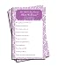 How Well Do You Know the Bride and Groom - Bridal Shower - Wedding - Purple Damask (50-sheets)