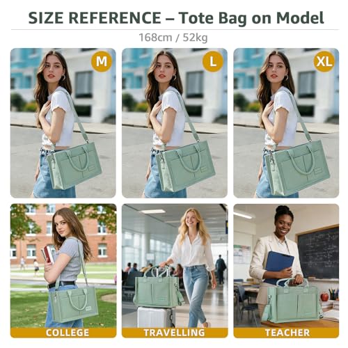 BECOJADDE Structured Canvas Tote