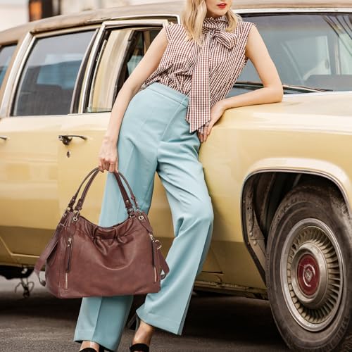 Image of Purses and Handbags, Large Size Faux Leather Hobo Style Handbags for Women, Shoulder Bag with Removable Strap