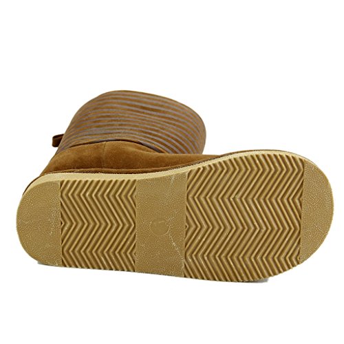 The Doll Maker Animal Faux Sheraling Boot - Brown - MF1541726A-104