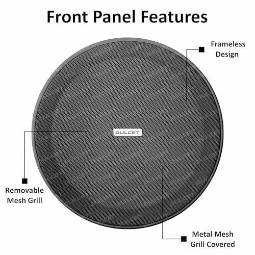 Image of Dulcet DC-CS6F-LN 6.5 inch 10W Full Range 8ohms Frameless Line Ceiling Speaker with dedicated 100V Constant Supply input & Line Matching Transformer specifically for PA Amplifier with 100V line output