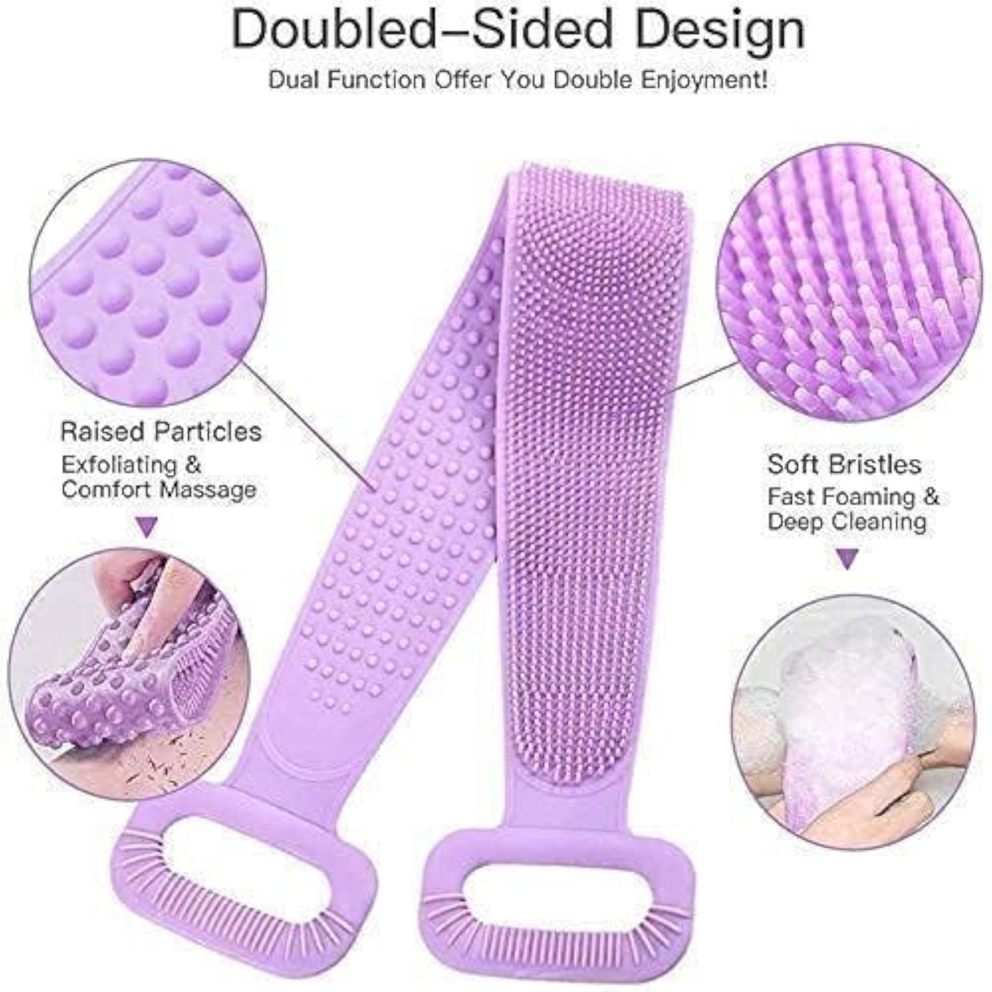 Bath Sponge, Soft Exfoliating Body Scrubber