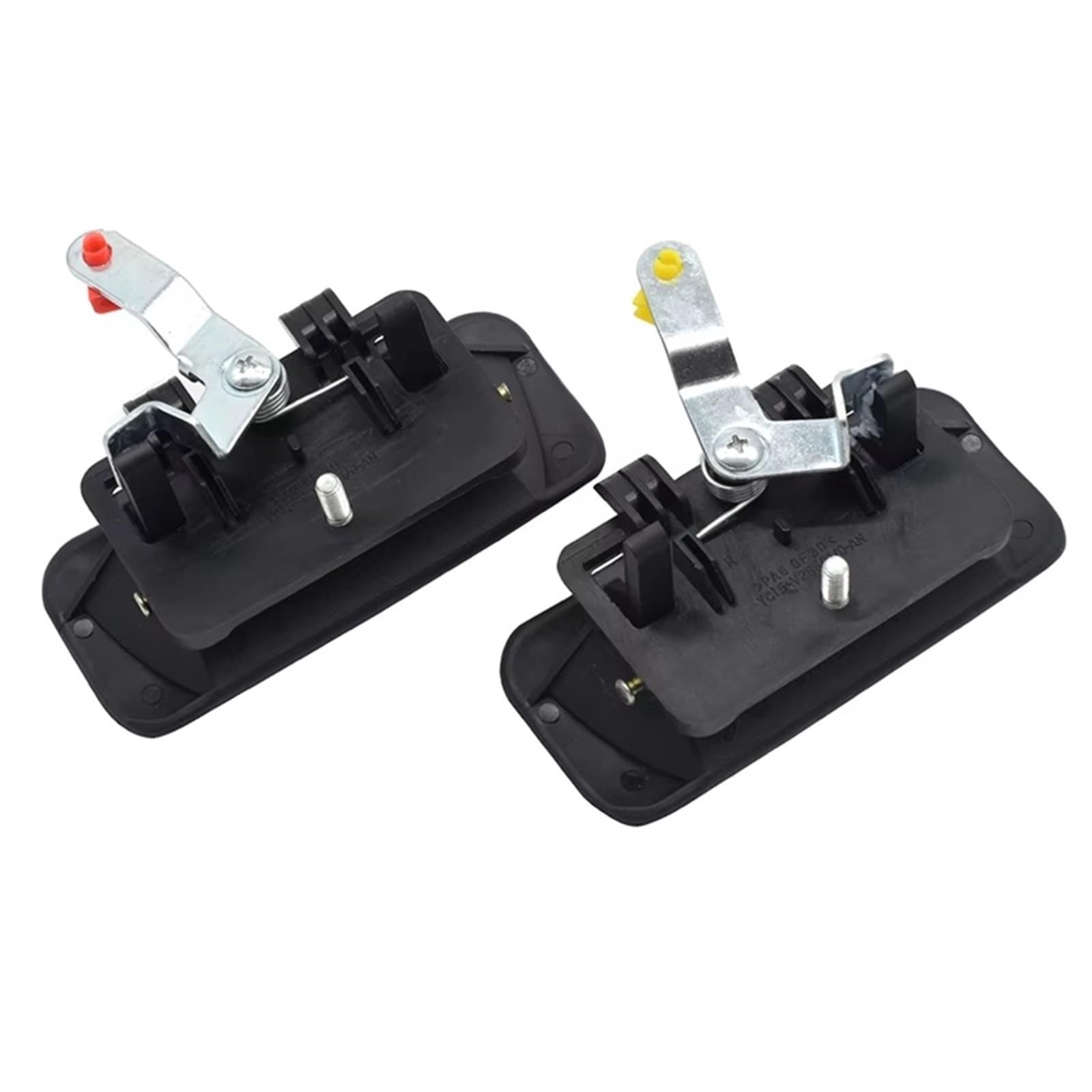PAUZCSEC Exterior Door Handle Compatible with for Transit 2004-2013 2pc Outer Door Handle Front Left Right Driver Passenger Side OEM: YC15V22401AL