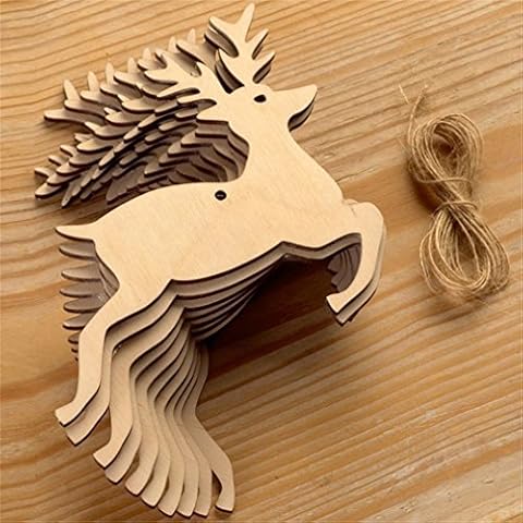 Meolin 10PCS Christmas Decorations Christmas Ornaments Christmas Tree Hanging Deer Elk Snowman Angel Hanging Card Cover