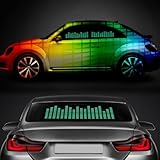 Sound Music Beat Activated Car Stickers Equalizer Glow LED Light Audio Voice Rhythm Lamp (70cm X 16cm, Green)