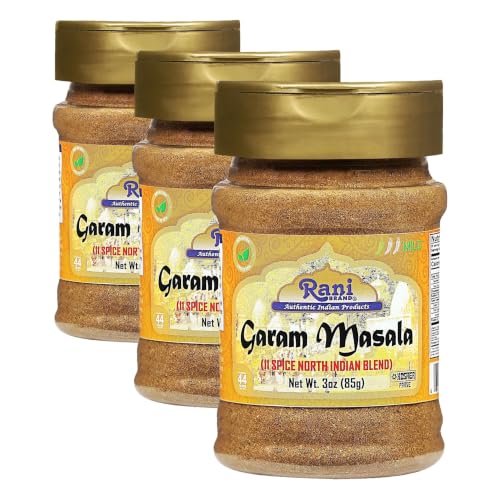Rani Garam Masala Indian 11-Spice Blend 3oz (85g) PET Jar ~ All Natural, Salt-Free | Vegan | No Colors | Gluten Friendly | NON-GMO | Kosher | Indian Origin (Pack of 3)