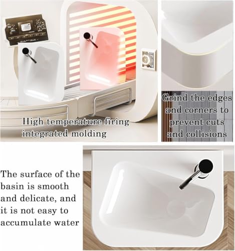 Lavabo para guardarropa pequeño解决小户型卫生间难以安装洗手盆痛点 陶瓷盆Zc024r 8