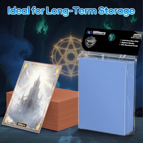 Image of Mlikero 1200 Count Card Sleeves, Matte Magic Card Sleeves, Smooth Shuffle & Tear Resistant, Fit for MTG, TCG, CCG (12 Colors)