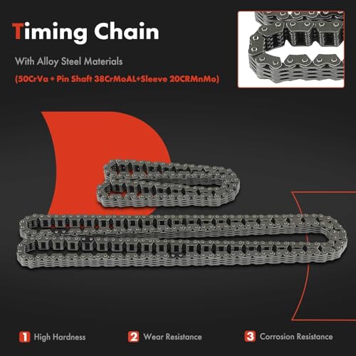 A-Premium 9PCS Engine Timing Chain Kit W/Sprocket & Tensioner & Guide Compatible with Hyundai Tucson 2011-2013, Genesis Coupe 2010-2012 & Kia Forte 2010-2013 - L4 2.0L by A-Premium - Used condition - Image 4