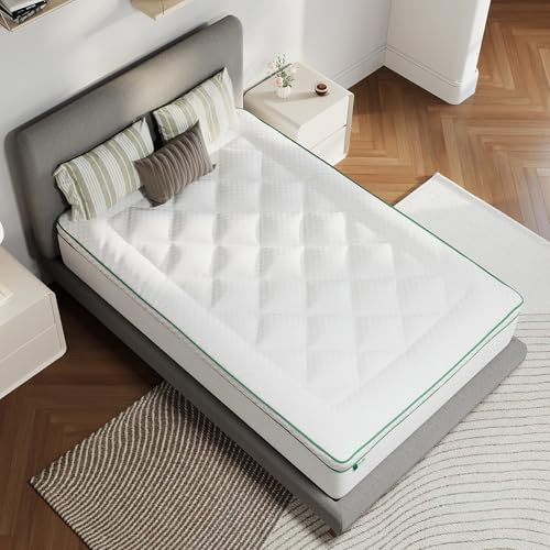 Novilla Sobrecolchon 80 x 190 cm, Topper Colchón de Microfibra Super Suave Calidad de Hotel de Microfibra con Elástica, Blanco, Lavable a Maquina