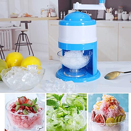 Household Stainless Steel Handhold Manual Ice Crusher Hand Shaved Machine for Snow Cones