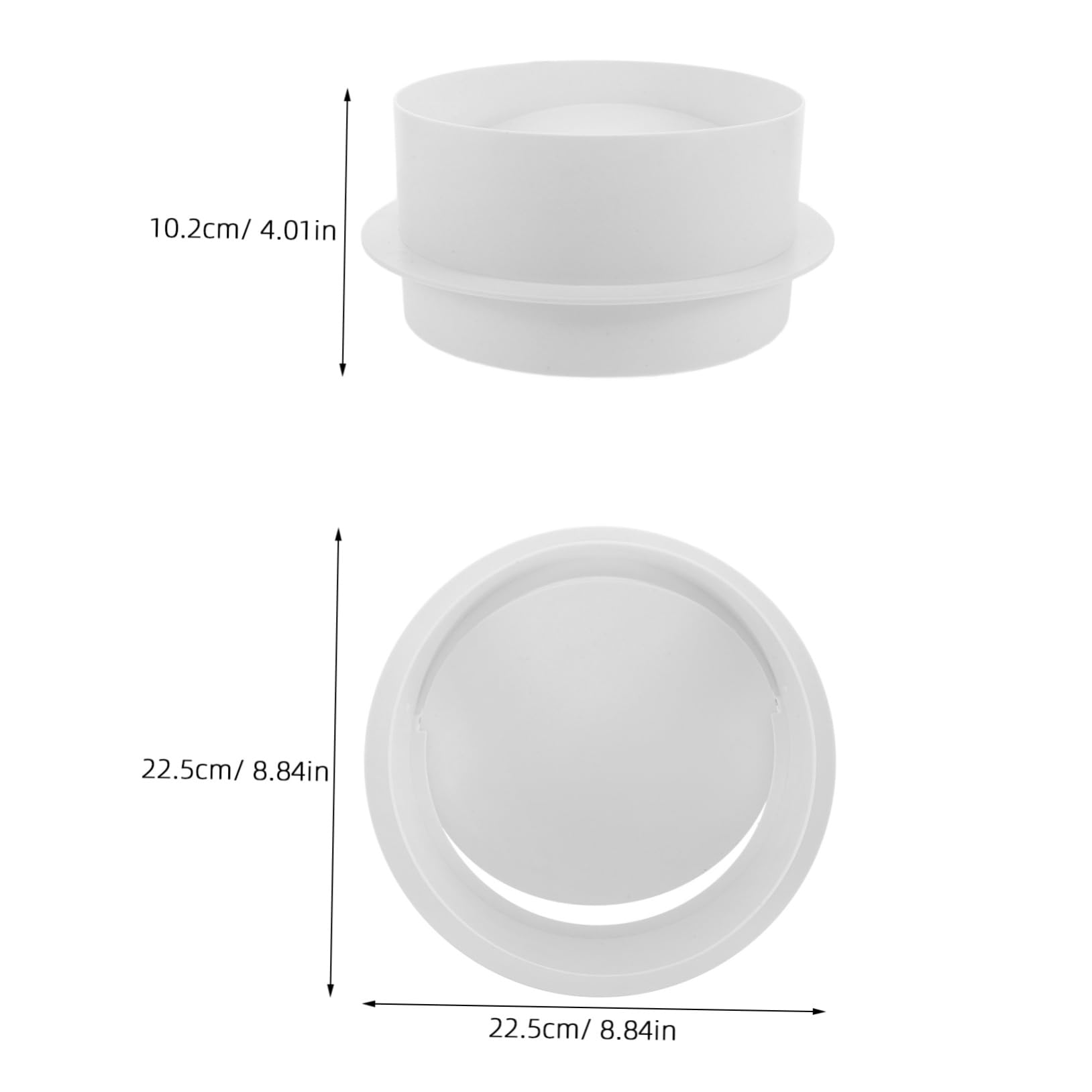 Round Pipe Check Valve Air Pump Check Valve Fit Pvc Swing Check Valve Pvc Check Valve Pvc Backwater Valve Sewer Check Valve Anti Siphon Valve Repair Kit Damper Duct Draft White Beatifufu