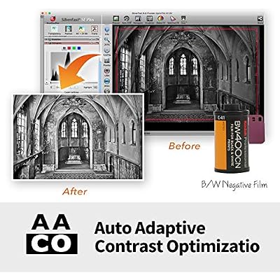 Plustek OpticFilm 8100-35mm Negative Film/Slide Scanner with 7200 DPI and 48-bit Output. Bundle Silverfast SE Plus 9, Support Mac and Windows