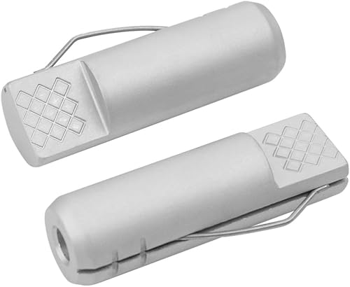 POWERTEC 2 unidades de banco de aluminio con resorte para agujero de perro de banco de 3/4 pulgadas, banco para carpintería, se adapta a banco de