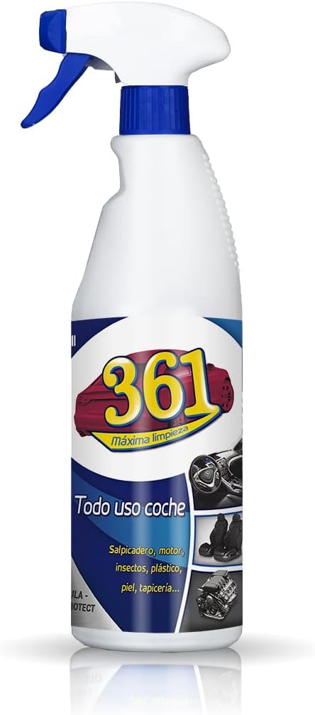 Sisbrill 361 All Use Car – Seat Cleaner, Upholstery, Dashboard, Leather, Mosquitoes – Interior and Exterior of the Car – 750 ml