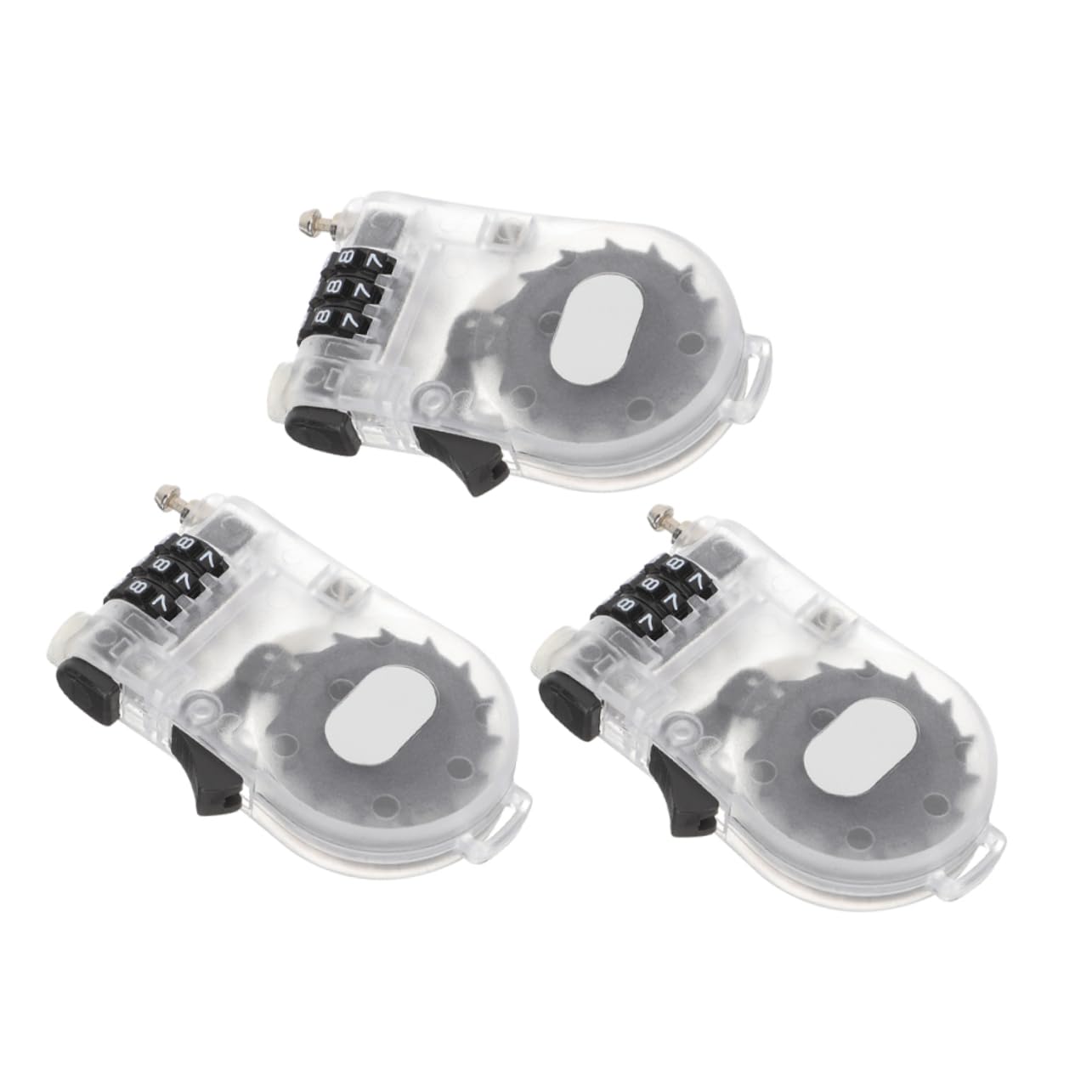 GOOHOCHY 3Pcs Snowboard Safety Lock Password Lock for Skiing Biking Lightweight Secure and Easy to Use for Sports Gear Motorcycles Bicycles and More