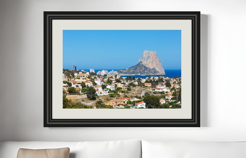JVERF - JZZF10142 Spain Houses Costa Blanca Valencia Crag| Self-Adhesive Painting | Frameless