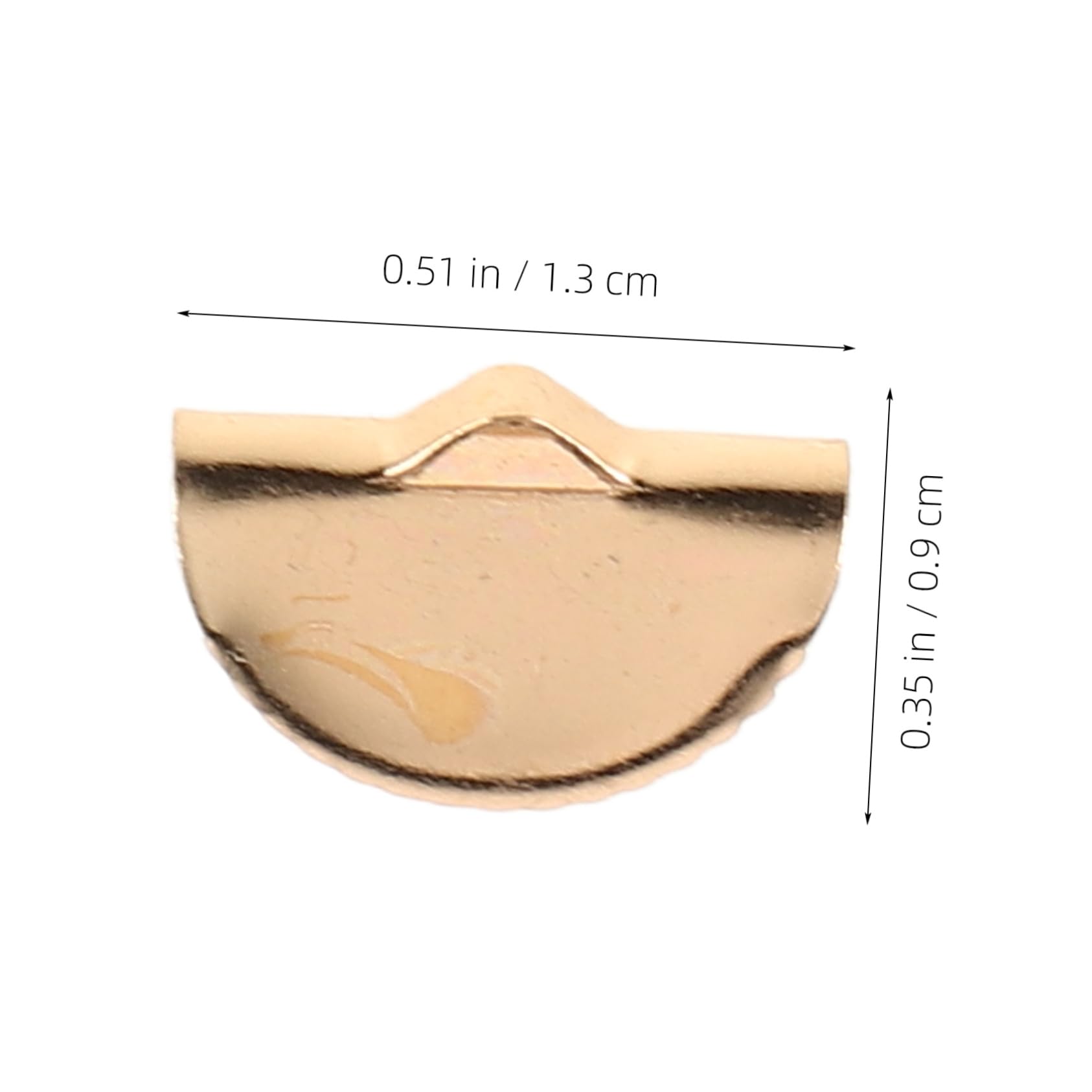 Homoyoyo Metal Cord Ends Half Round Buckle Tassel Clip 150pcs Ribbon Bracelet Ends Jewelry Making Clamps