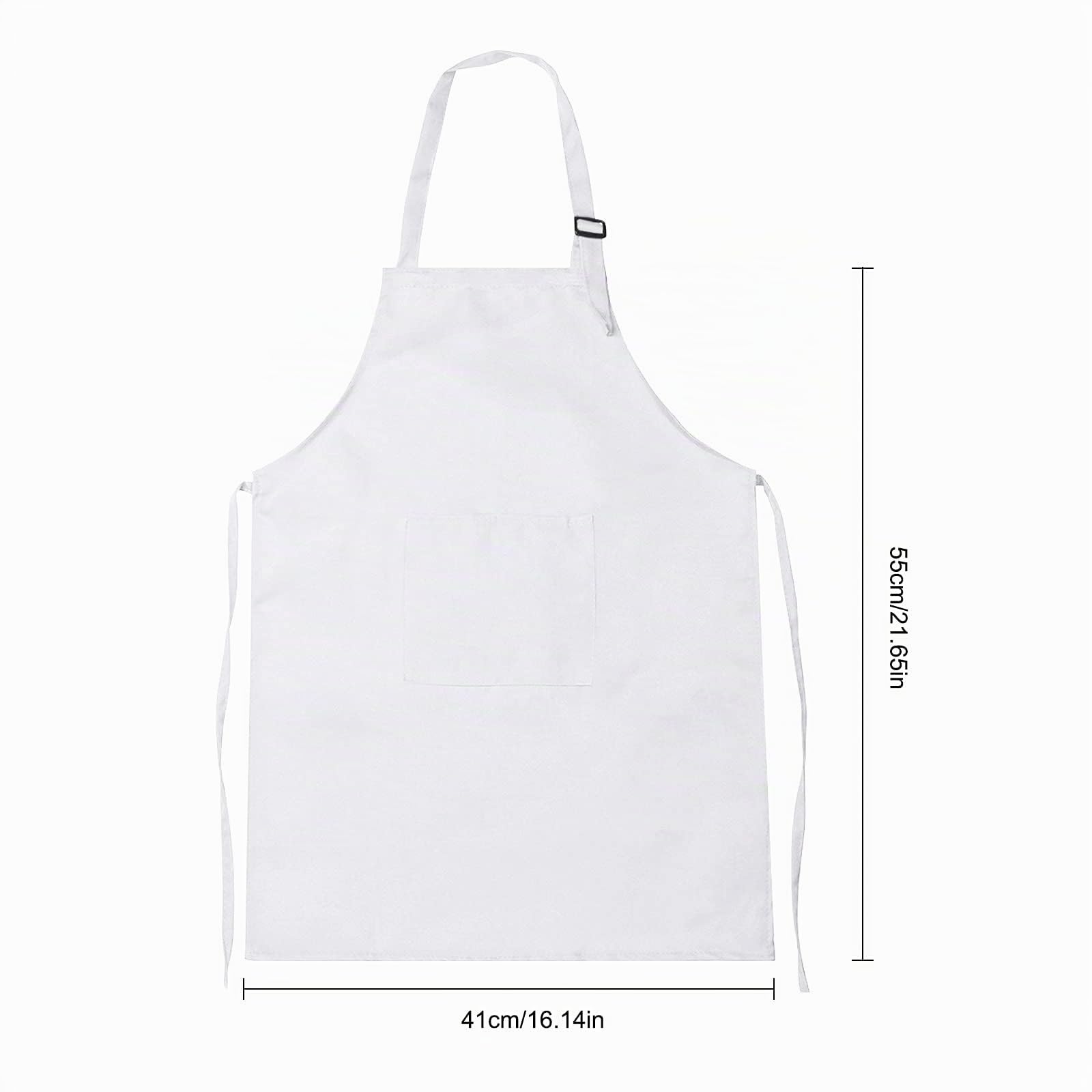 Grembiule Cucina Bambini e Cappello da Cuoco, Bianco Grembiule da Chef Regolabile con Tasche per Cottura Cucinare Pittura 6-13 Anni