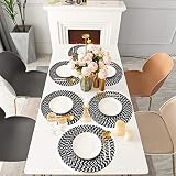 CaraPro Handmade Placemats Set, Textured Table Placemats for Kitchen and Dinning, Thick, Heat Resist