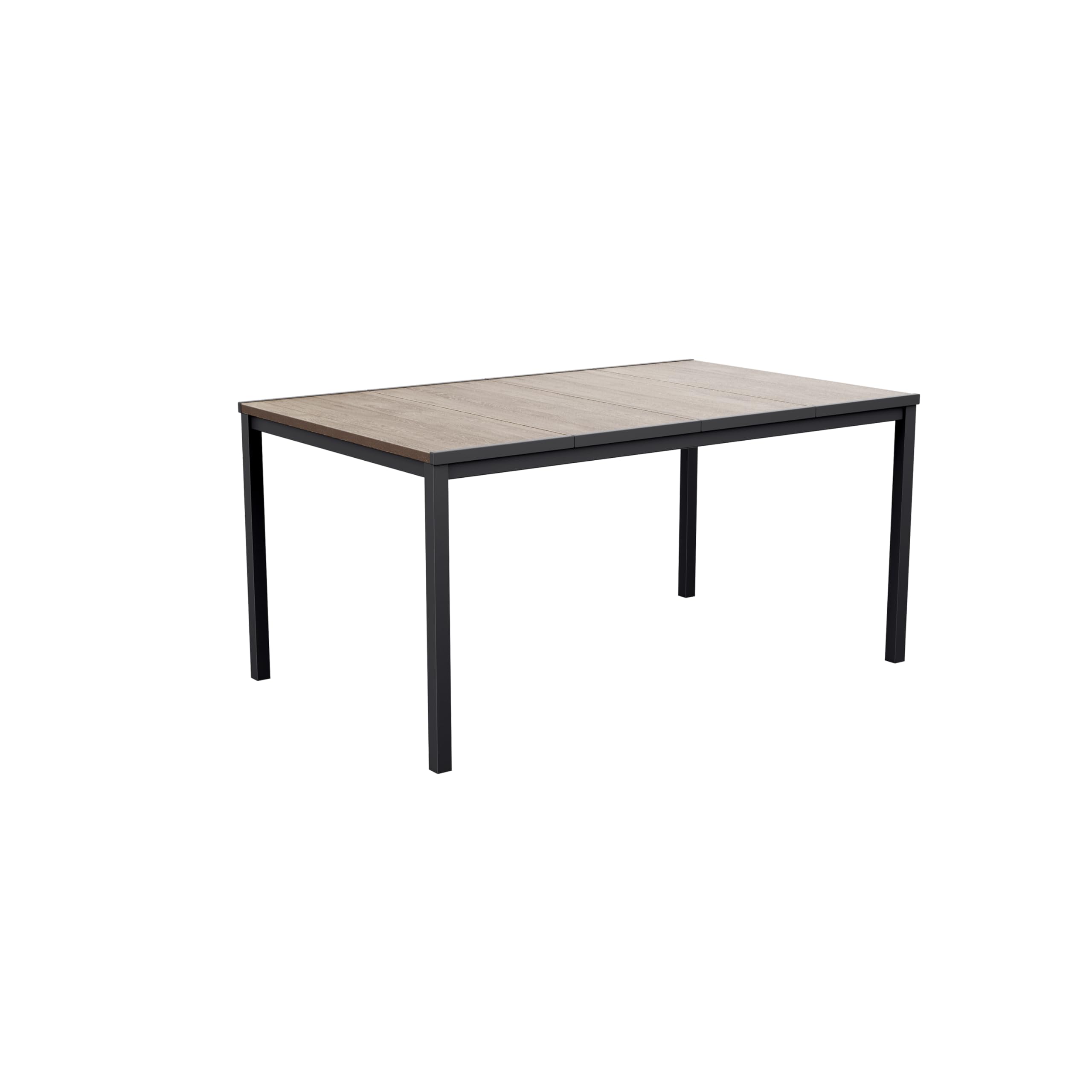 Keter Porto Outdoor Dining Table | Seats 6 People | 160cm Length | Signature Wood-Look Finish | Weatherproof & Durable Steel Frame | Low Maintenance | Pairs Chairs