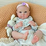 WOOROY Realistic Reborn Baby Dolls, 20 Inch Lifelike Newborn Silicone Baby Girl Doll with Full Body Vinyl, Real Life Baby Dolls Anatomically Correct Gift Toy for Kids Age 3+