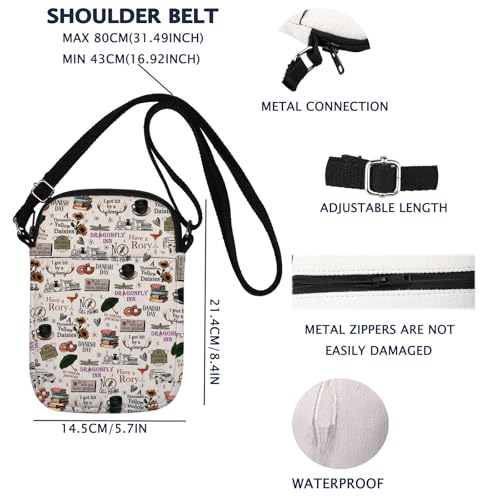 Stars Themed Inspired Crossbody Bag Holiday Season Lukes Diner Gift Dragonfly Inn Gift2