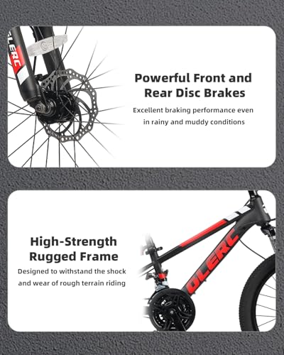 Glerc 20 24 Inch Kids Bike, Kids Mountain Bike for Boys and